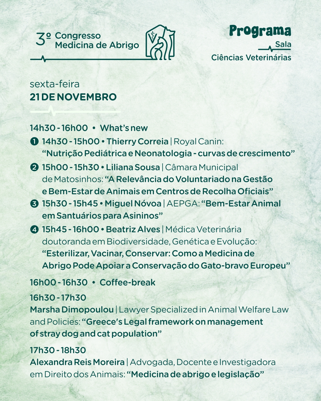 Programa Ciências Veterinárias Tarde 21